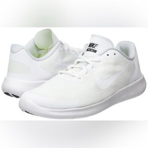 Nike Free Run pure white sneakers